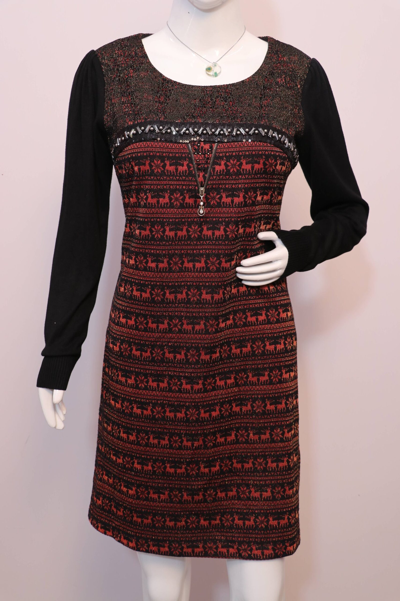 woolen midi dress